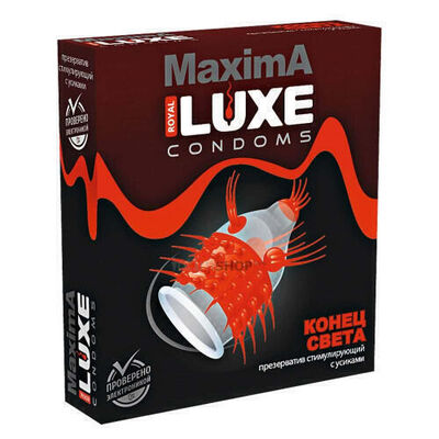 Презерватив Luxe Maxima Конец света с усиками, 1 шт (Бесцветный) 