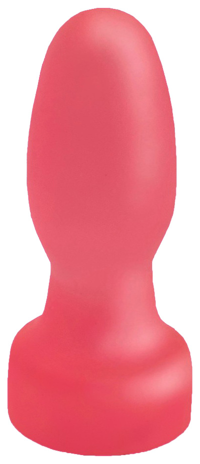 Овальная анальная пробочка розового цвета 11,5 см LoveToy (розовый) 
