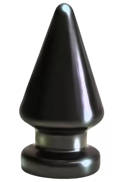 Чёрный анальный плаг большого размера MAGNUM-2 13 см LoveToy (черный) 