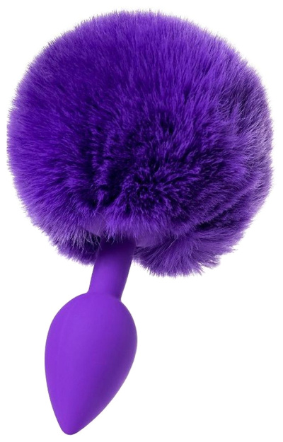 Анальная втулка с хвостом ToDo by Toyfa Sweet bunny силикон фиолетовая 13 см O 28 см 42 г (фиолетовый) 