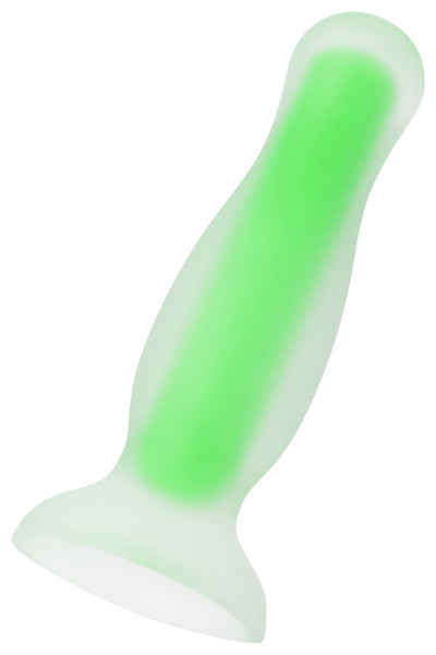 Светящаяся в темноте анальная втулка Mortimer Glow 12,5 см зеленый BEYOND 