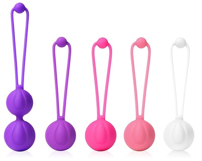 Набор из 5 вагинальных шариков aixiAsia разноцветные (разноцветный) 