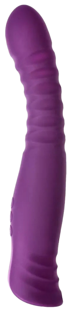 Вибратор ToyFa Lupin с ребрышками фиолетовый 14,5 см 