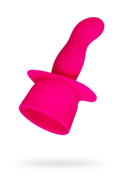 Насадка для массажера Love Magic, силикон, розовая, 12 см Hitachi Magic Wand (розовый) 