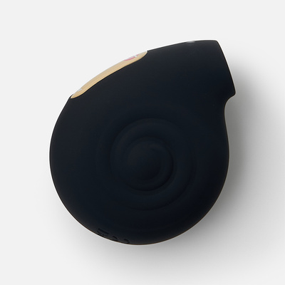 Стимулятор вакуумный с вибрацией Nomi Tang Little Snail, чёрный (черный) 