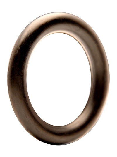 Толстое резиновое эрекционное кольцо Thick Rubber Cock Ring р.L M&K UK (коричневый) 