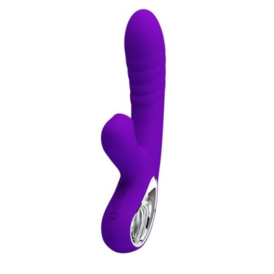 Вибратор PRETTY LOVE Jersey со стимулятором клитора фиолетовый 13 см Baile 