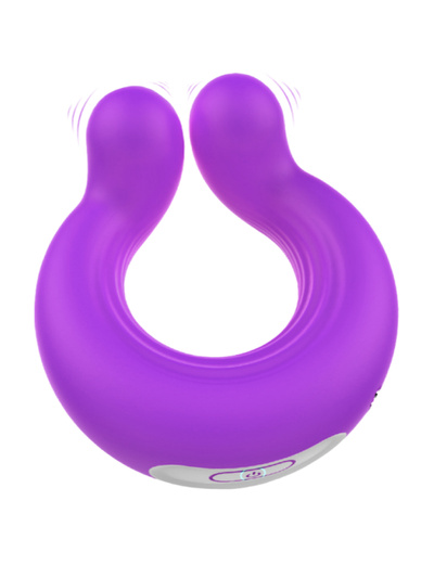 Вибро кольцо Aibu со стимуляцией клитора, цвет фиолетовый 