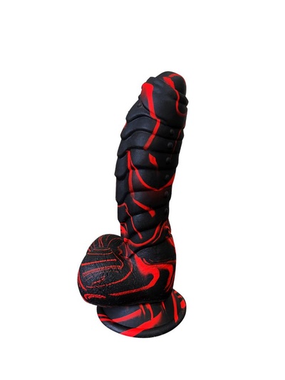 Фаллоимитатор BeSexy Dildo/M Black-Red 13.3 см (красный; черный) 