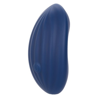 Ультрамягкий стимулятор клитора CASHMERE VELVET CURVE из жидкого силикона California Exotic Novelties (Синий) 