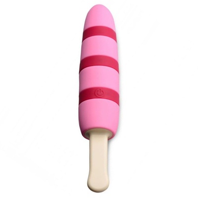 Вибратор Popsicle Vibrator Ticklin Pink Cocksicle (Розовый) 