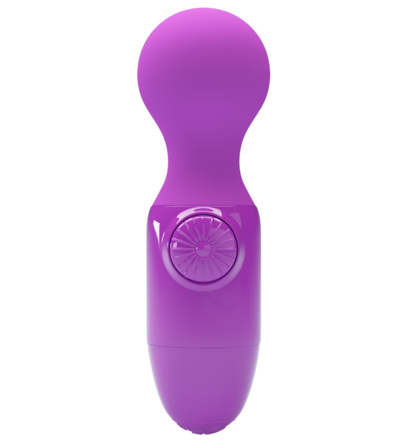 Фиолетовый мини-вибратор с шаровидной головкой Mini Stick Baile 