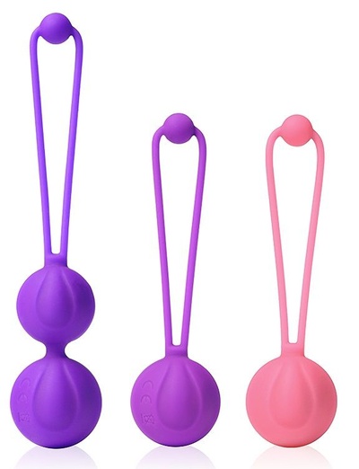 Набор из 3 вагинальных шариков aixiAsia разноцветные (разноцветный) 
