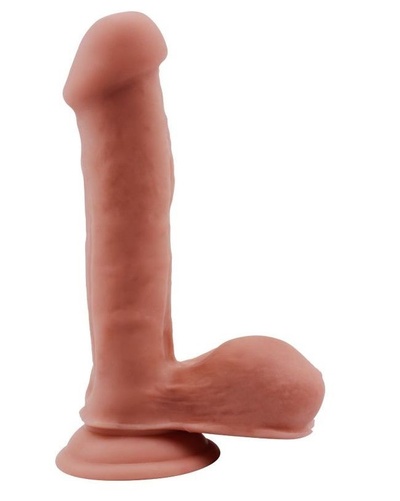 Телесный фаллоимитатор на присоске Topless Lover - 19,2 см. Chisa 