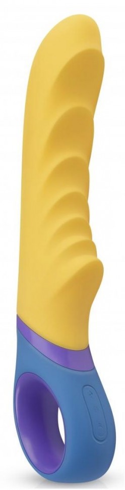 Желтый вибромассажер Tone G-Spot Vibrator - 23 см. EDC 