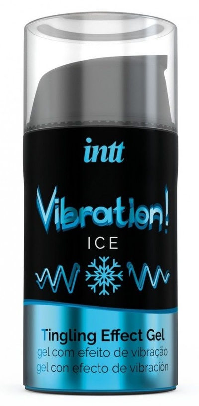 Жидкий интимный гель с эффектом вибрации Vibration! Ice - 15 мл. INTT 