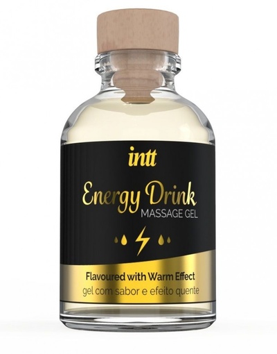 Массажный гель с согревающим эффектом Energy Drink - 30 мл. INTT 