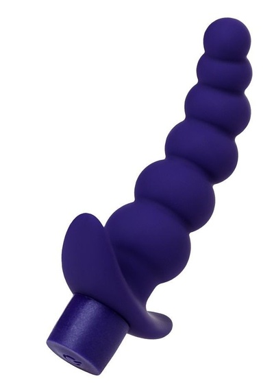 Фиолетовый силиконовый анальный вибратор Dandy - 13,5 см. TOYFA 