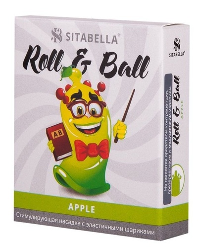 Стимулирующий презерватив-насадка Roll & Ball Apple Sitabella (прозрачный) 