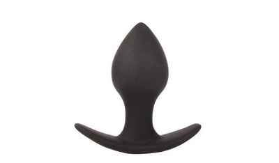 Чёрная анальная пробка с широким основанием Sex Expert - 8 см. Bior toys (черный) 
