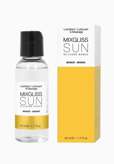 Mixgliss Sun Monoi - Лубрикант на силиконовой основе с ароматом масла Манои, 50 мл. MixGliss (Франция) (Прозрачный) 