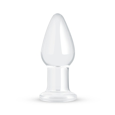 Gildo Glass Buttplug No. 24 стеклянная анальная пробка, 9.9х3.9 см Gildo (Нидерланды) (Прозрачный) 