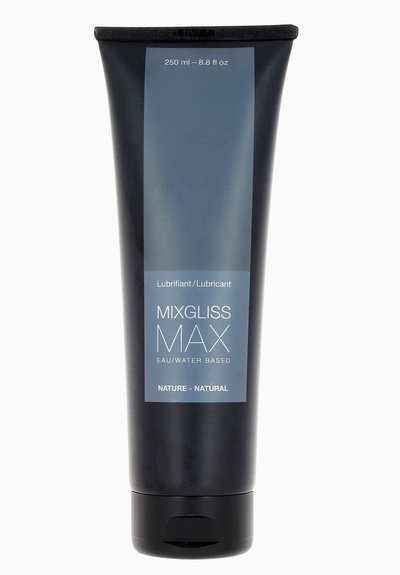 MixGliss Max Nature - Анальная гель-смазка на водной основе с экстрактом алоэ, 250 мл. MixGliss (Франция) (Прозрачный) 
