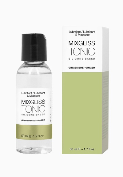 Mixgliss Tonic-Gingembre - Лубрикант на силиконовой основе с ароматом имбиря, 50 мл. MixGliss (Франция) (Прозрачный) 