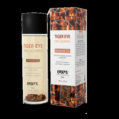 EXSENS Tiger Eye Macadamia - Натуральное массажное масло, 100 мл (защита с тигровым глазом) Exsens (Франция) (Прозрачный) 