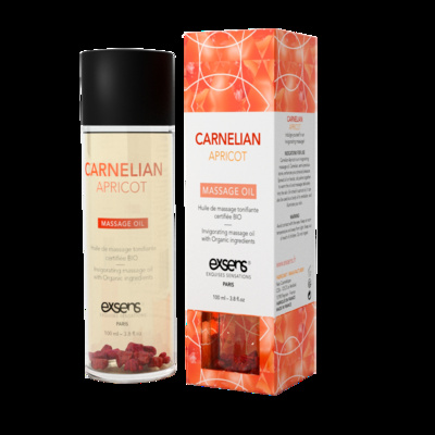 EXSENS Carnelian Apricot - Натуральное массажное масло (бодрящее с сердоликом) 100 мл Exsens (Франция) (Прозрачный) 