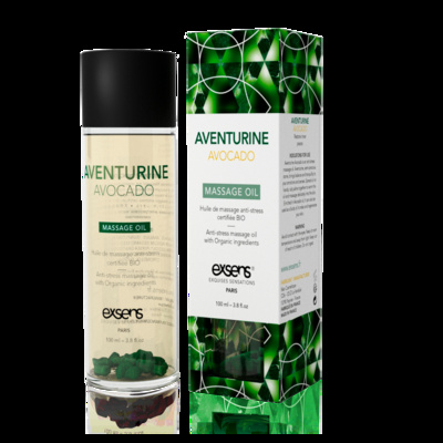 EXSENS Aventurine Avocado - Натуральное массажное масло (анти-стресс с авантюрином) 100 мл Exsens (Франция) (Прозрачный) 