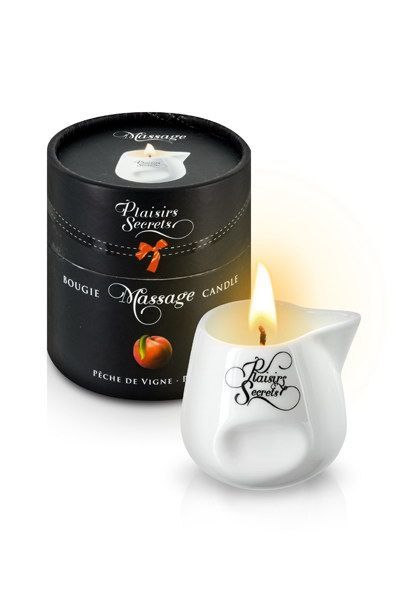 Plaisir Secret Peche de Vigne массажная свеча с ароматом персика, 80 мл Plaisirs Secrets 