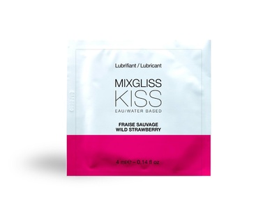 MixGliss Kiss Wild Strawberry - Пробник лубриканта, 4 мл. MixGliss (Франция) (Прозрачный) 