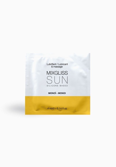 MixGliss Sun Monoi - Пробник лубриканта на силиконовой основе, 4 мл. MixGliss (Франция) (Прозрачный) 