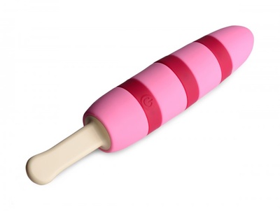 Popsicle Vibrator Ticklin' Pink вибратор в виде мороженного, 15.9х4 см (розовый) Cocksicle 