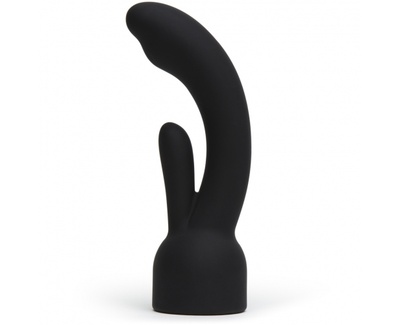 Doxy Number 3 Rabbit Vibrator Attachment - насадка для универсального массажёра, 19.3х3.7 см (Черный) 