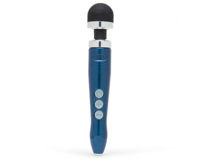 Doxy Die Cast 3r USB Rechargeable Massager - беспроводной вибромассажёр, 28х4.5 см (Синий) 