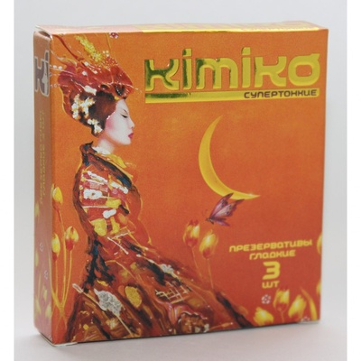 Kimiko - Супертонкие презервативы, 3 шт (Прозрачный) 