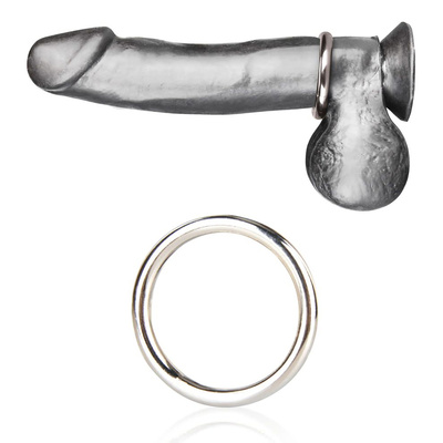 Стальное эрекционное кольцо 5,5 см STEEL COCK RING BlueLine, США (Серебристый) 