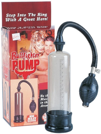 Вакуумная помпа Bullfighter Pump – черная California Exotic Novelties (Прозрачный) 
