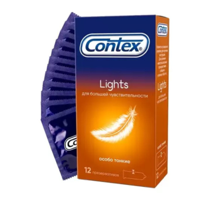 Презерватив "Contex" №12 Lights особо тонкие (Прозрачный) 