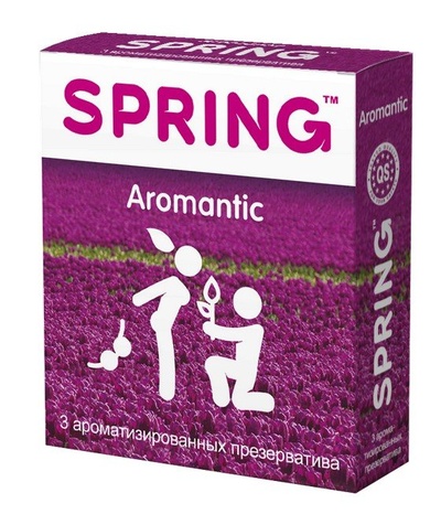 Презервативы SPRING™ Aromantic, 3 шт./уп. (ароматизированные) (Прозрачный) 