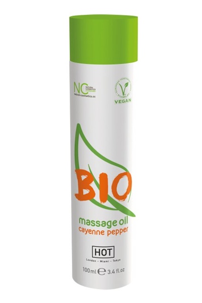 Массажное масло HOT BIO Massage oil cayenne pepper 100 мл. Hot Products Ltd. 