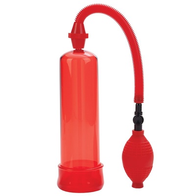Вакуумная помпа Fireman's Pump – красная California Exotic Novelties (Красный) 
