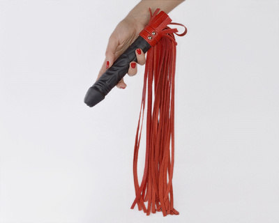 Плеть с фаллосом Red Rocket СК-Визит (Красный) 