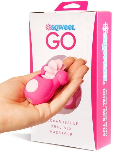 Перезаряжаемый стимулятор Sqweel Go для орального секса - Pink Lovehoney (Розовый) 