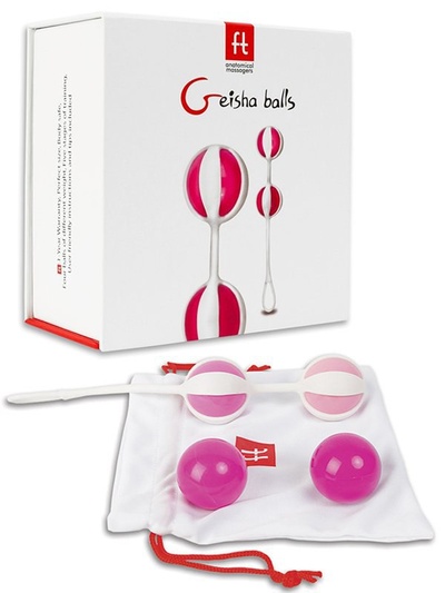 Гладкие вагинальные шарики Geisha Balls – розовый Gvibe (ex. FunToys) 