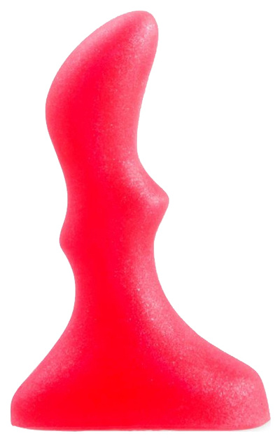 Розовый анальный стимулятор Small ripple plug 10 см Lola Toys 
