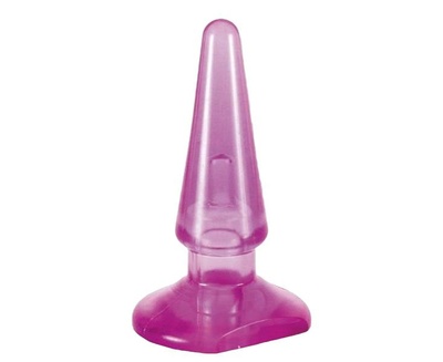 Фиолетовая анальная пробка BUTT PLUG 9,5 см TOYFA (фиолетовый) 