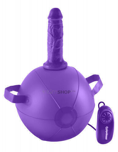 Надувной мяч с вибратором PipeDream Dillio Vibrating Mini Sex Ball, фиолетовый 